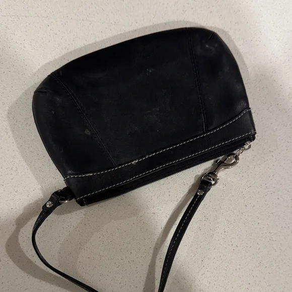 Coach Black Leather Wristlet - Picture 2 of 3